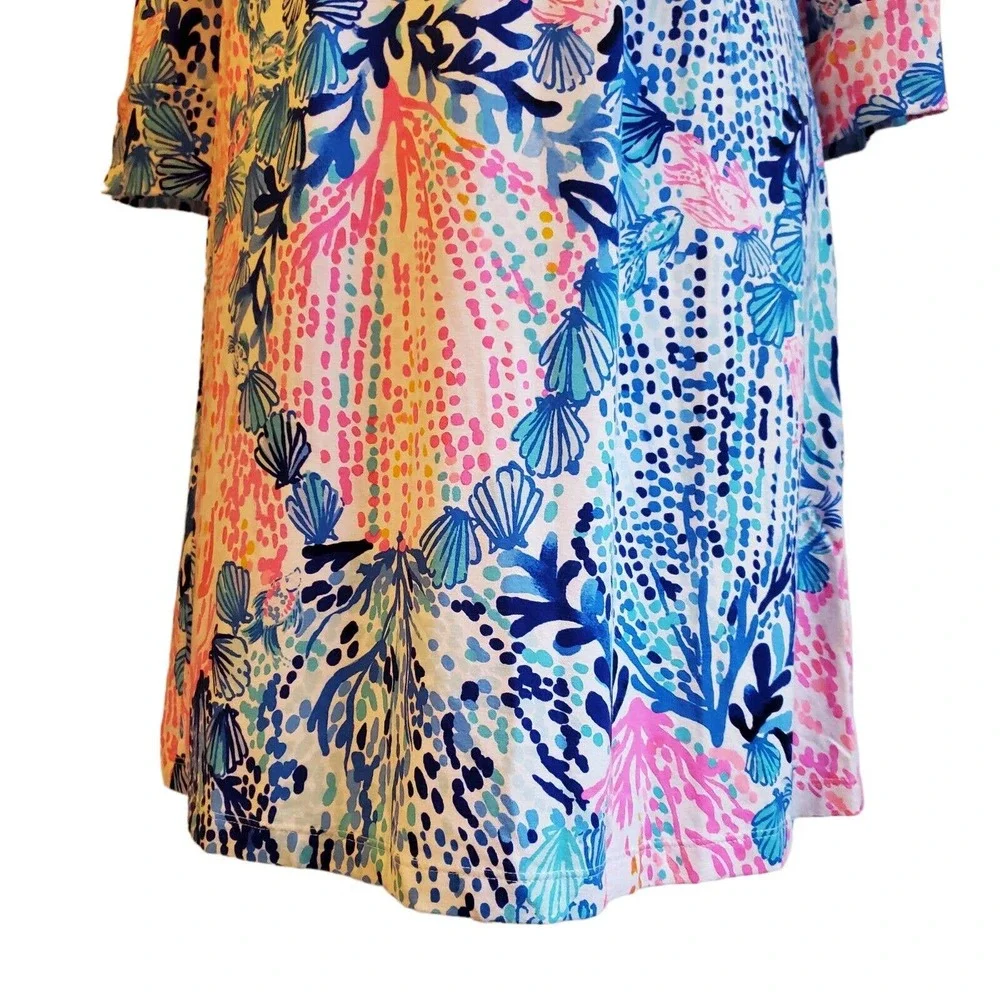 SOLD Lilly Pulitzer Beverlynn Dress Women Small Runs Big UPF 50 Sway With Me 3/4 - Picture 8 of 11